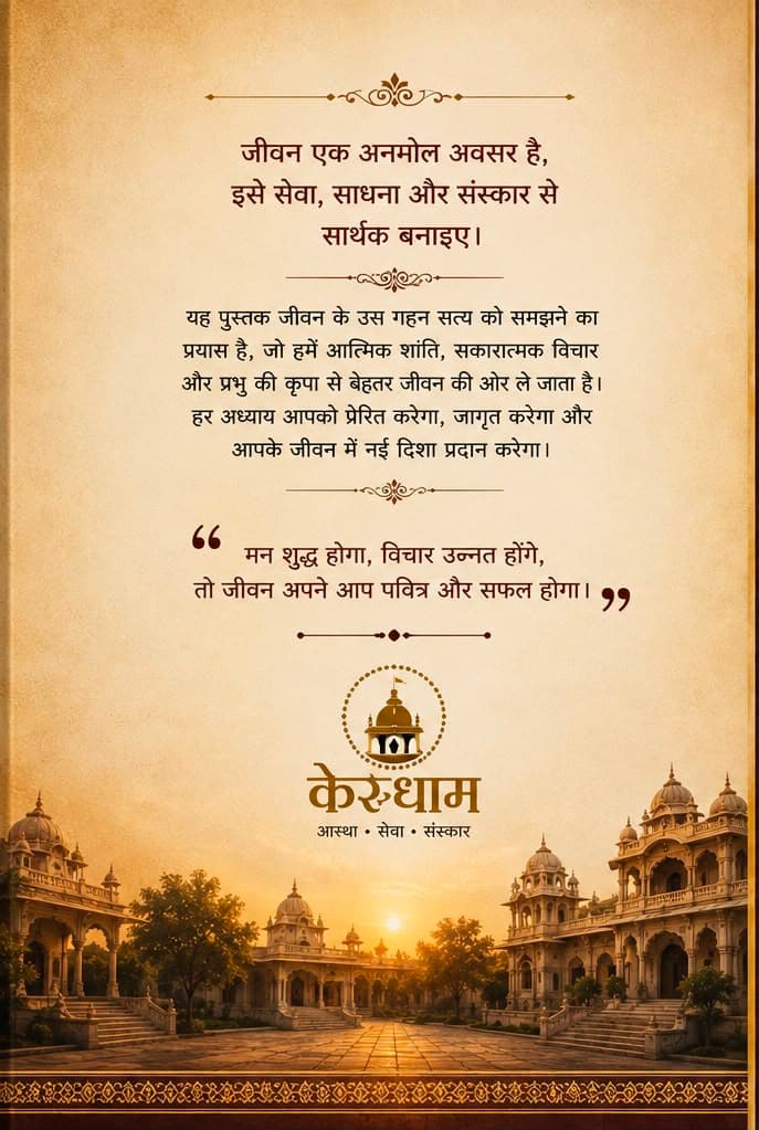 जीवन की दिशा और दिव्य प्रेरणा — back cover