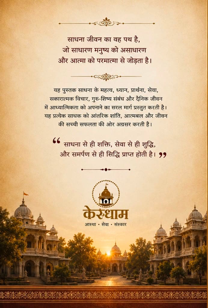 साधना से सिद्धि तक — back cover